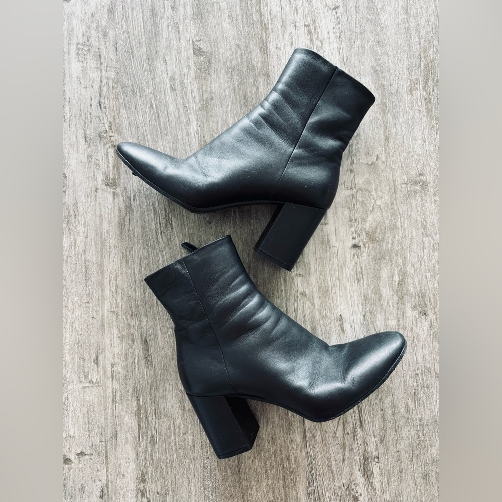 Black Women’s Block Heel Ankle Balenciaga Boots